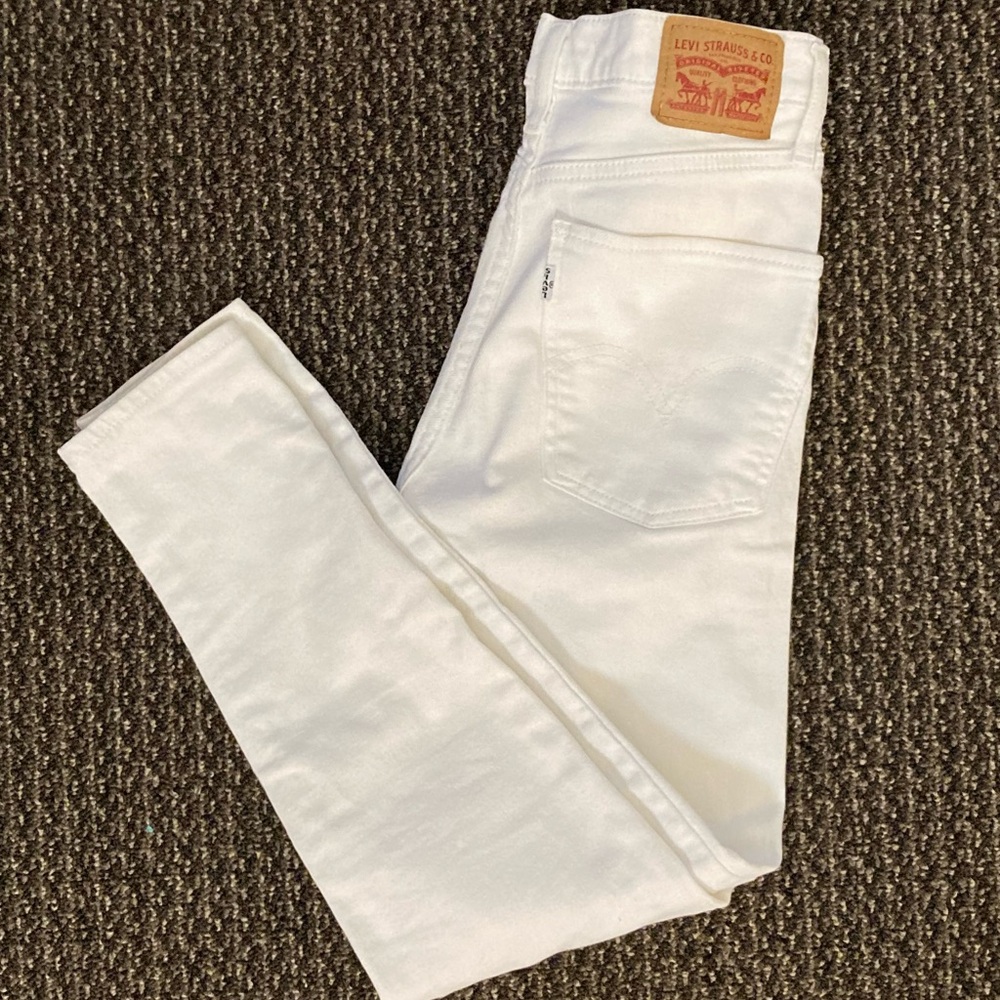 Levi's White Skinny Jeans Classic Fit
